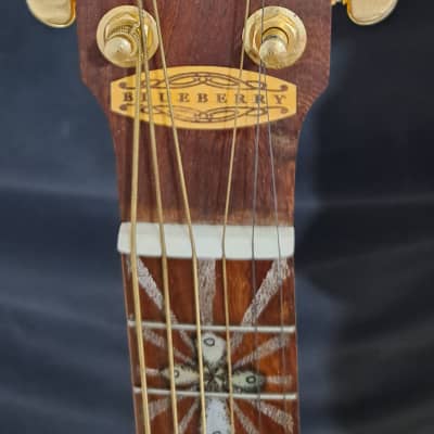 Blueberry  NEW IN STOCK Handmade GUITALELE  Acoustic Guitar - Ukulele Sized 6-String image 4