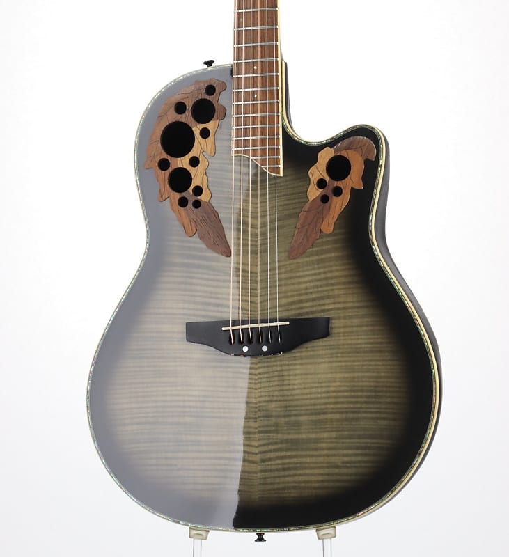 Ovation Celebrity CC48 Transparent Black Burst Flame (06/01)