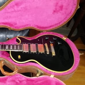 1989 Gibson Les Paul Custom LPC-3 Pickups Black Beauty Great condition Original image 2