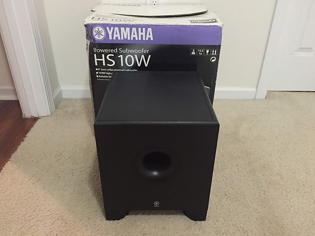 Yamaha HS10W Powered Studio Subwoofer 8