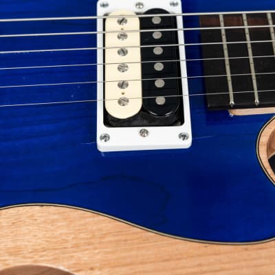 Dirty Elvis Blue Cutaway Electric Guitar - Australian handcrafted guitar w/ case image 10