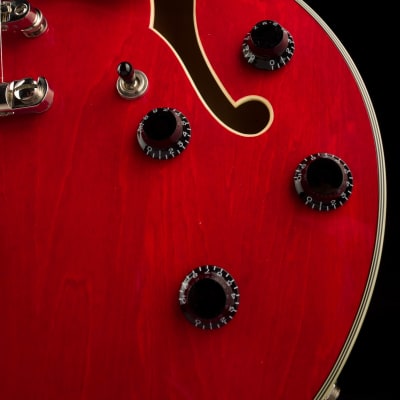 Used Eastman T386-RD Thinline Semi-Hollow Red with OHSC image 8