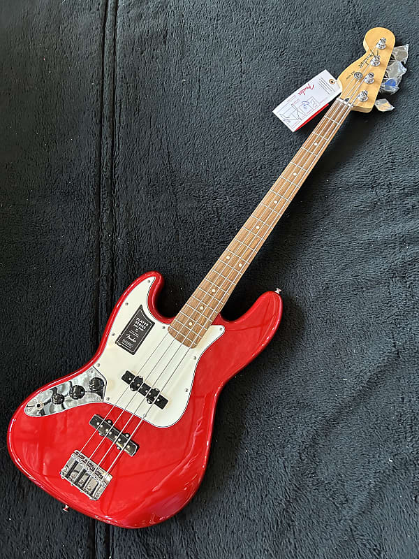 Fender american professional jazz bass candy online apple red