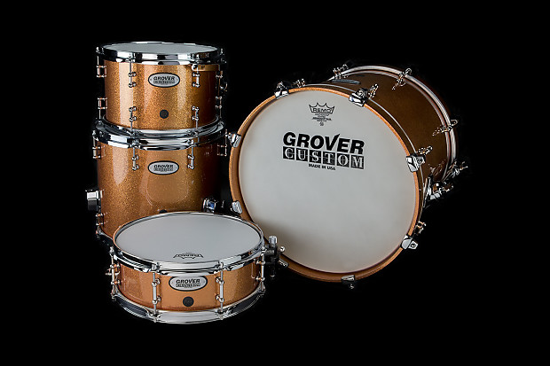 Grover Custom Copper Sparkle Drum Set Reverb