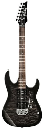 Ibanez GRX70QA Quilt Maple Top Electric Guitar Black Burst image 1