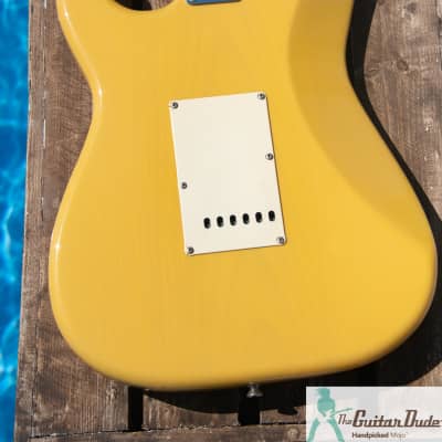 1994 Fender 40th Anniversary '54 Stratocaster Reissue - ST54-70AS Premium Ash Body / Foto Flame Neck - Made in Japan - American Blonde Finish image 8