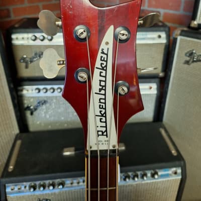 Rickenbacker 4001 Bass 1975 - Burgundy image 5