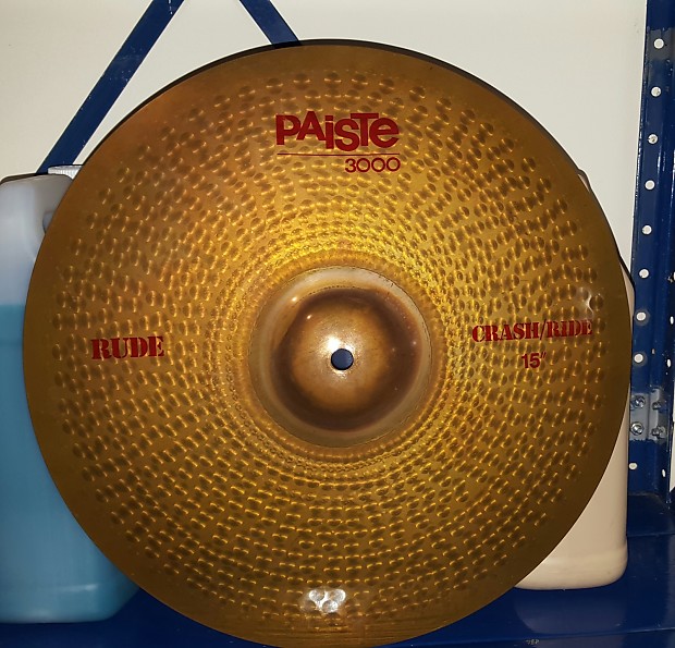 Paiste 15" 3000 RUDE Crash/Ride Cymbal Reverb