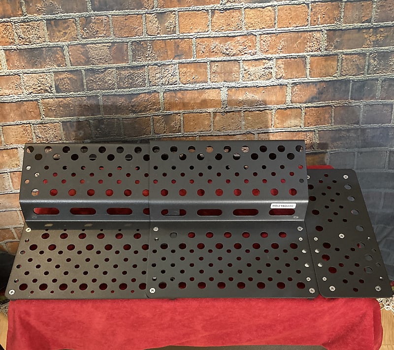 Holey Board 123 Complete Pedalboard (Stealth Black) Reverb