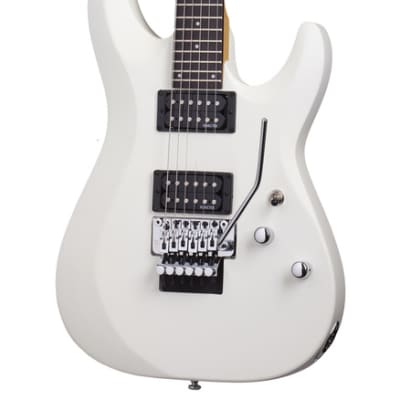Schecter C-6 FR Deluxe Electric Guitar Satin White image 6