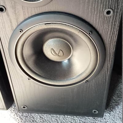 Vtg Pair of 2 Infinity SM 115 Floor Standing Speakers Tested~Work NEED REFOAMED! image 6