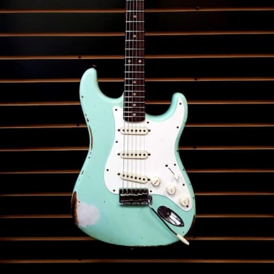 Fender Custom Shop '59 Stratocaster Heavy Relic Faded Surf Green image 2