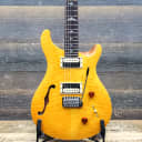 PRS SE Custom 22 Semi-Hollow Flame Maple Top Santana Yellow Electric Guitar w/Bag