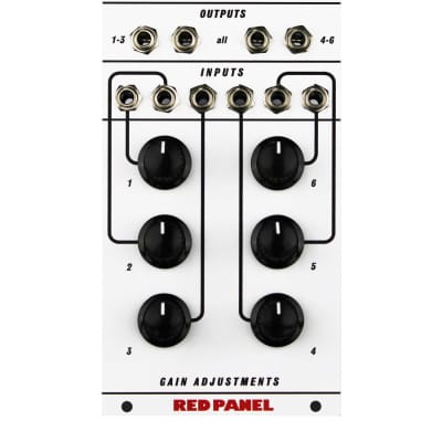 Red Panel Model 106 6-Channel Mixer image 1
