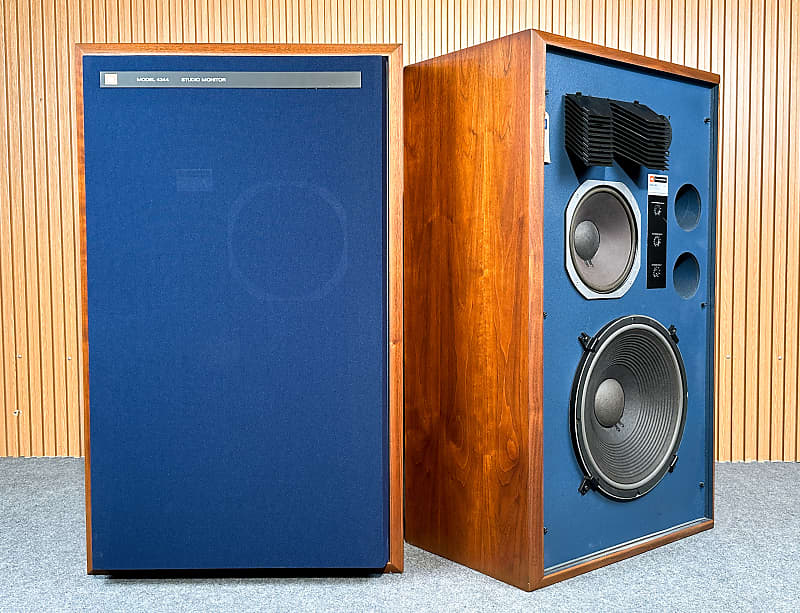 EXCELLENT JBL 4344 SPEAKERS – 1-YEAR WRT – 4-WAY LOUDSPEAKER MONITOR SYSTEM  			