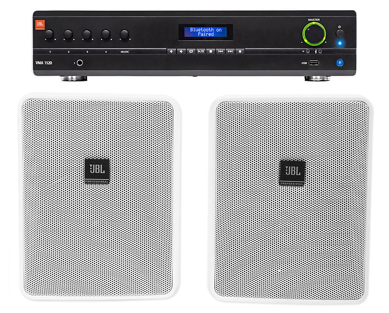JBL VMA1120 Commercial/Restaurant 120W 70v Amplifier+(2) JBL Reverb