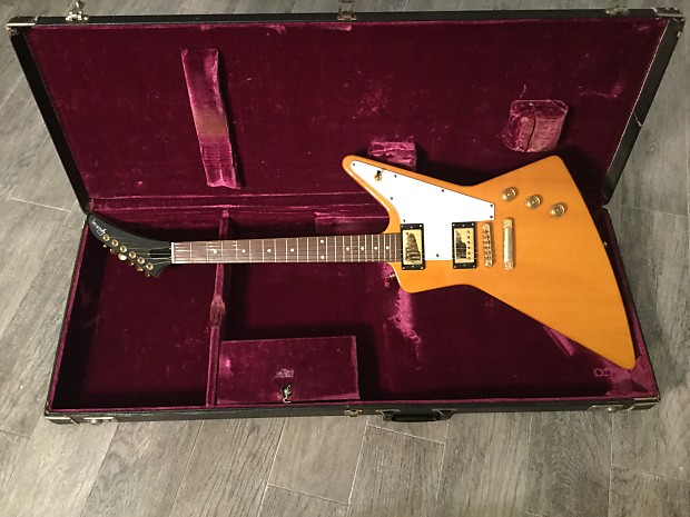 Gibson Explorer Case 1976 Black and Purple