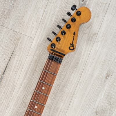Charvel Pro-Mod Relic San Dimas Style 1 HH FR PF Guitar, Pau Ferro Fretboard, Weathered White image 8