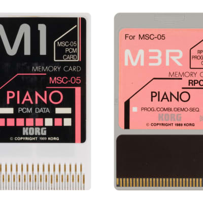 Korg Piano M1 MCS-05 + M3R RPC-05 Data Cards