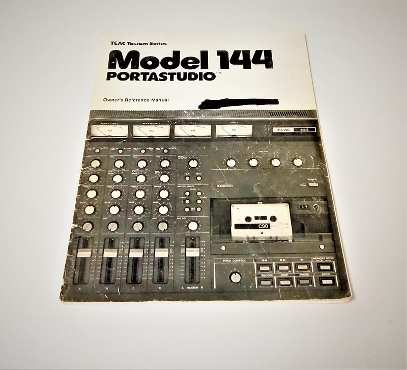 Vintage TEAC Tascam Series Model 144 Portastudio Owner's Reference Manual