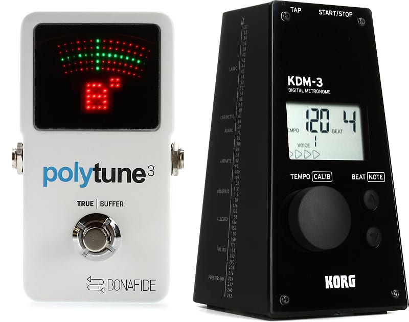 TC Electronic PolyTune 3 Polyphonic LED Guitar Tuner Pedal Reverb