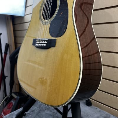 Martin HD12-28 12-String Acoustic Guitar - Natural w/OHSC & PLEK*D #829 image 3