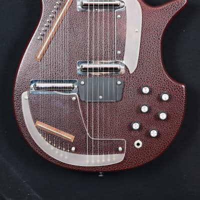 Jerry Jones Master Sitar from 1990 in red gator with hardcase image 3