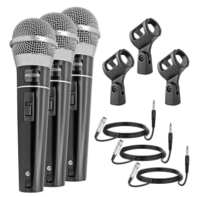 Pro-Audio Recording Microphones  Dynamic Mic Pack of 3 