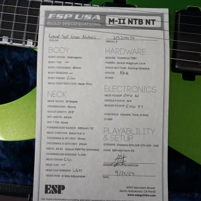 ESP USA M-II NTB FR | Reverb ESP USA M-II NTB FR | Reverb