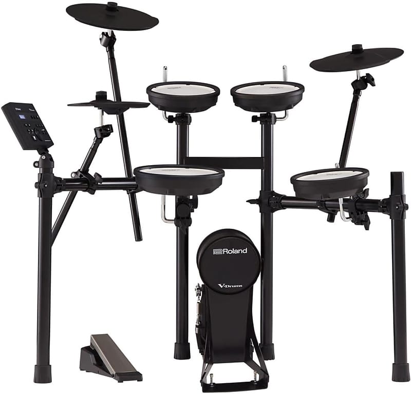 Roland TD-07KV Electronic V-Drums Kit – Legendary Dual-Ply All Mesh Head kit with superior expression and playability – Bluetooth Audio & MIDI – USB for recording audio and MIDI data – 40 FREE Melodic image 1