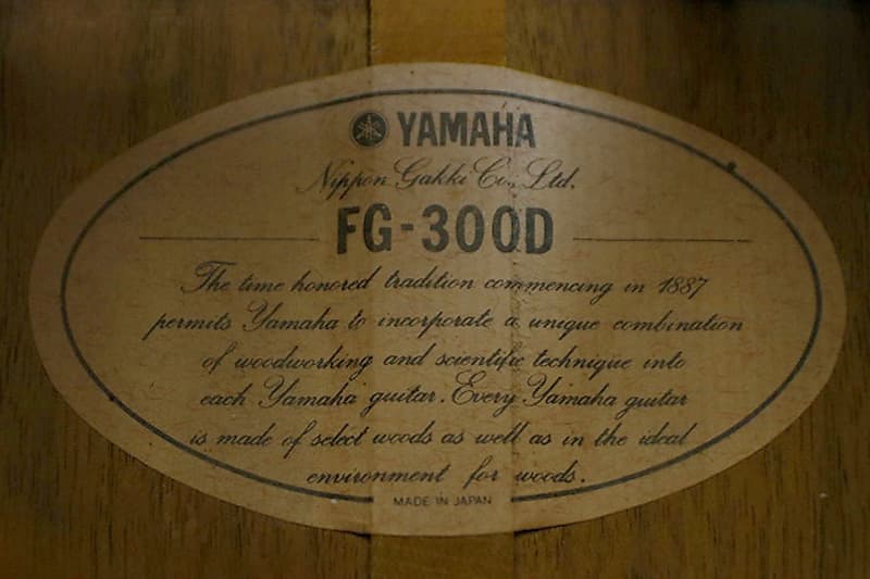 Yamaha FG-300D 1980 Natural | Reverb Canada