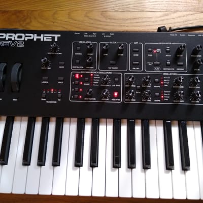 Dave Smith Instruments Prophet Rev2 61-Key 16-Voice Polyphonic Synthesizer 2017 - 2018 - Black with Wood Sides image 3