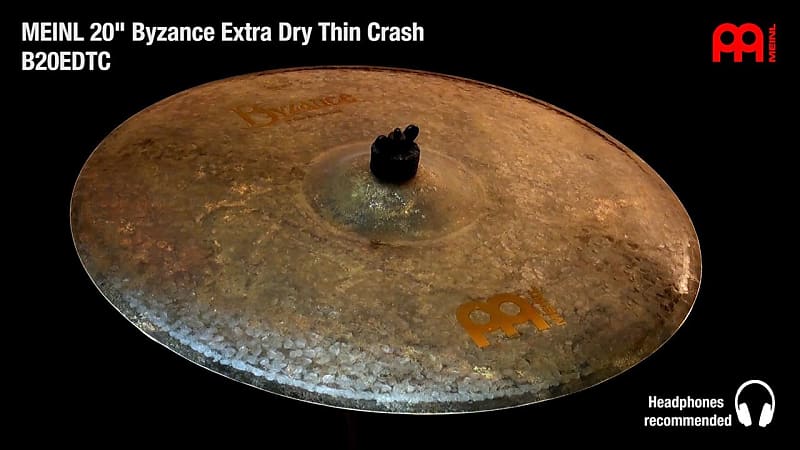 Meinl Byzance Extra Dry Thin Crash Cymbal 20 image 1