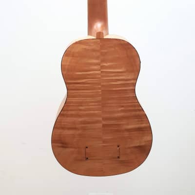 Oscar Schmidt OUB800K Acoustic-Electric Ukulele Bass, Flamed Maple body. Includes deluxe bag. image 9