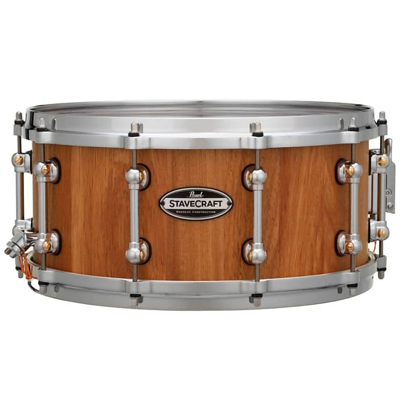 Pearl StaveCraft Makha Snare Drum 14x6.5 Hand Rubbed Natural Finish image 1