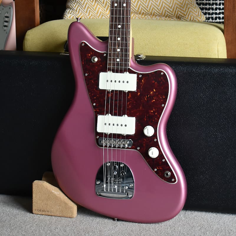 AS NEW Fender Japan FSR Limited Edition Hybrid II Jazzmaster Burgundy Mist  Metallic w/Matching Headstock w/Paperwork – 1 of 12!