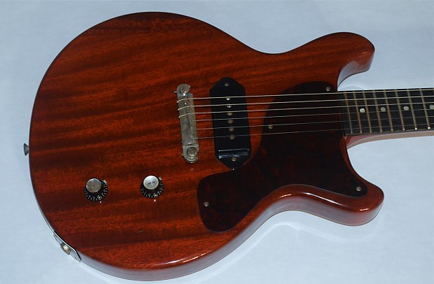 【80年代日本製】Matsumoku製 Les Paul Juniorタイプ Burny Les paul Junior DC 1980 Red Wine Japan Rare Long Tenon