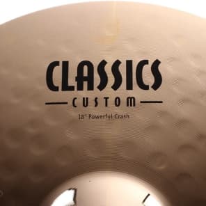 Meinl Cymbals 18 inch Classics Custom Brilliant Powerful Crash Cymbal image 4