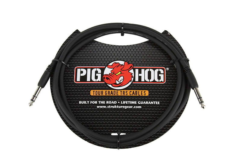 Pig Hog 1/4" TRS - 1/4" TRS Cable - 3-FEET image 1