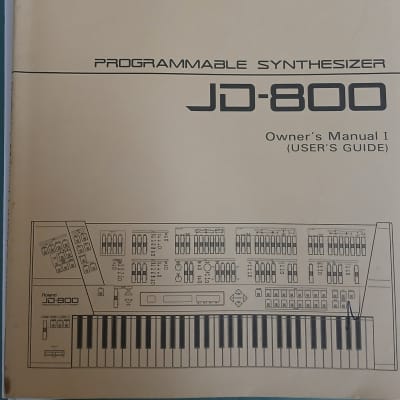 Owner's Manual 1 for Roland JD-800 1991