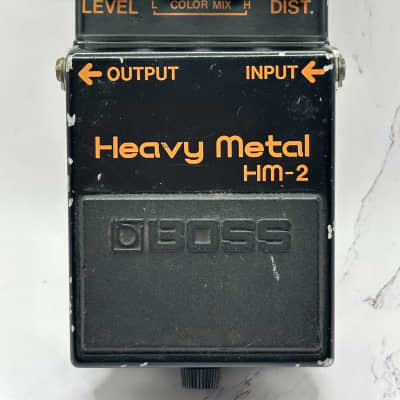 Boss HM-2 Heavy Metal Vintage 80's Black Label Made in Japan Pedal 