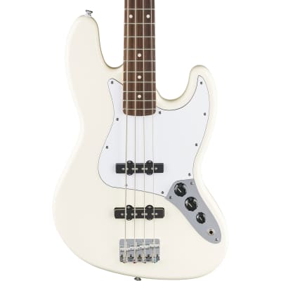 Fender Standard Jazz Bass LRL Olympic White image 3