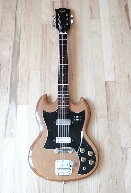 1960s Lyle SG Vintage Electric Guitar Japan Univox Coily Pickups