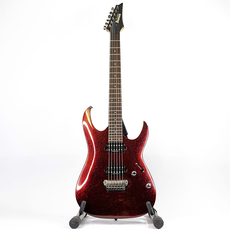 2007 Ibanez J Craft Prestige RGA121 w/ Hardtail Bridge, Striking Crashed  Dark Ruby Finish, Gigbag