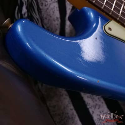 Fender Custom Shop 1962 Stratocaster Hand-Wound Pickups AAA Dark Rosewood Slab Board Relic Lake Placid Blue 7.65 LBS image 9