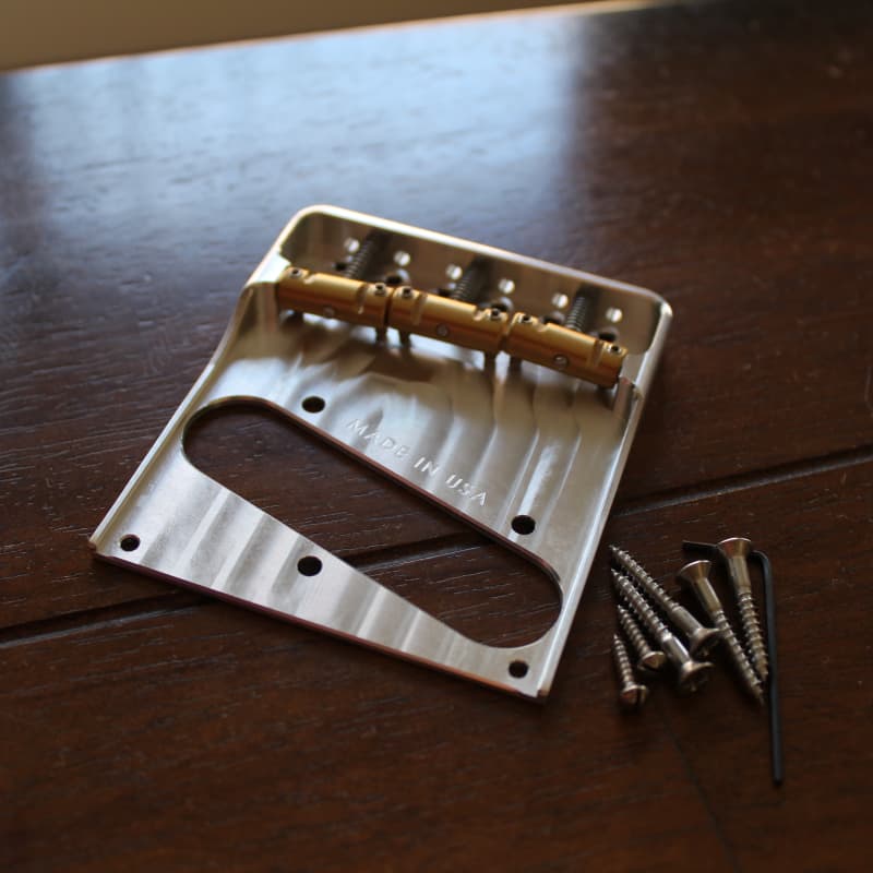 MannMade USA MannMade USA Bridge Saddles - PRS - Brass unplated