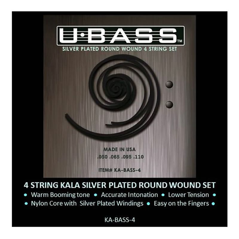 Kala Metal Round Wound UBass Strings Reverb
