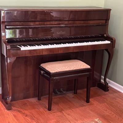 Pianoforte verticale Kimball vintage color tigrePianoforte verticale Kimball vintage color tigre  