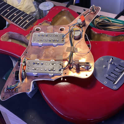 Vintage Pre-CBS Fender Jazzmaster 1964 - Candy Apple Red State-of-the-Art Upgraded Hardware image 18