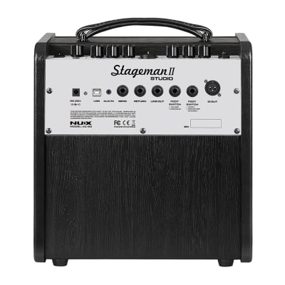 NuX AC60 Stageman II studio bluetooth free apps acoustic amplifier with foot switch image 12